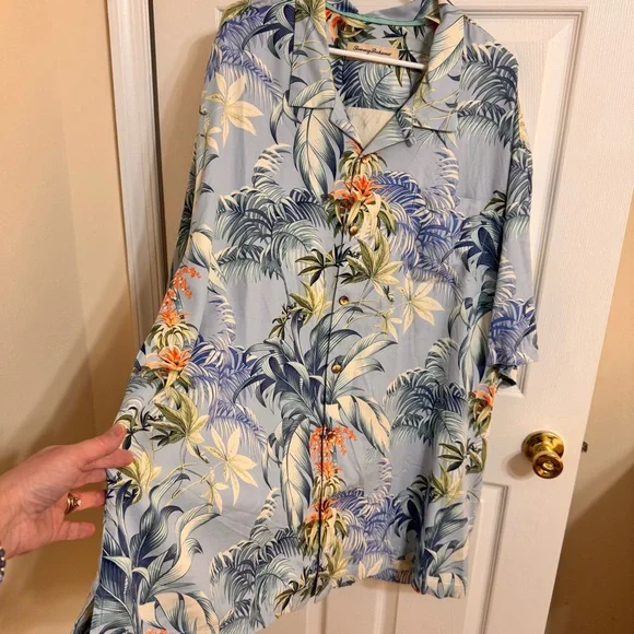 Tommy‎ Bahama Men Shirt 4XB Heritage Tortola Silk Hawaiian Button down - Picture 3 of 15